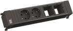 Модул за POWER FRAME PVC 4M с 2х Шуко и 2х празни модула, цвят Черен, Bachmann, BACHMANN, B916.0601
