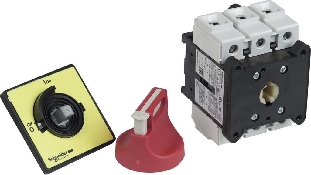 Пакетен превключвател 0-1 3P 63A IP65 червена ръкохватка Ø22,5mm SE, SCHNEIDER ELECTRIC НИСКО НАПРЕЖЕНИЕ, VCF3