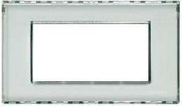 Рамка 4 мод. правоъгълна Kristall transparent LL Bticino, BTICINO, LND4804KR