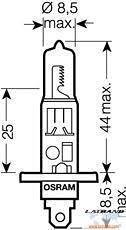 АВТОМОБИЛНА ЛАМПА 64150NL H1 55W 12V P14.5S DUOBOX OSRAM