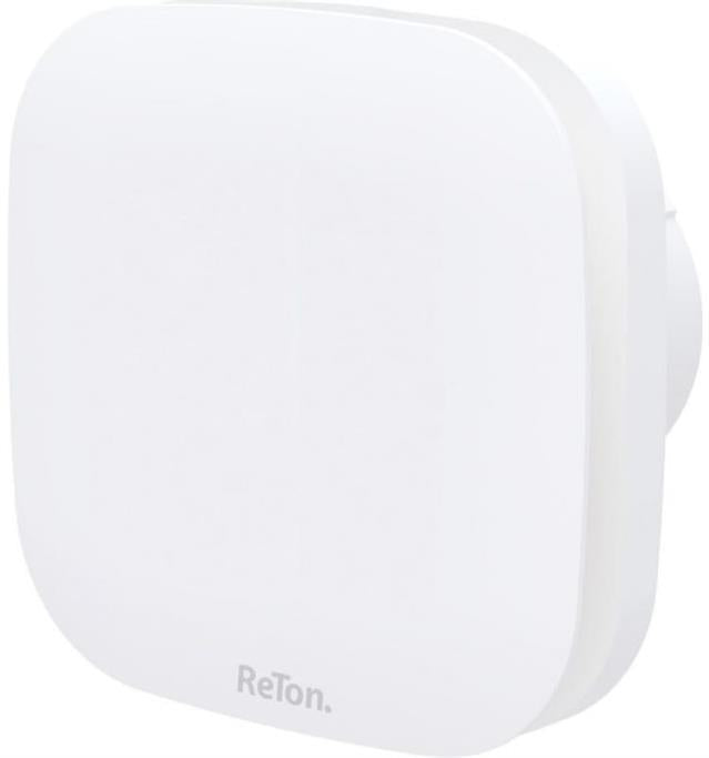 Вентилатор Soft HT ф100мм, цвят Бял, 90м3/ч, 8W, 31dB, сензор за влага и клапа ReTon, FRESH & PAX, V197552