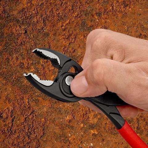 Клещи екстрактори за болтове TwinGrip, червена ръкохватка 200мм, Knipex - K8201200