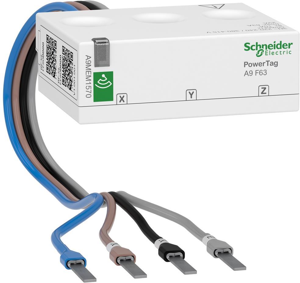 Мерител PowerTag Energy F63 3P+N, монтаж отгоре или отдолу, SE, SCHNEIDER ELECTRIC НИСКО НАПРЕЖЕНИЕ, A9MEM1570