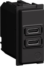 Розетка 2xUSB за зареждане тип C+C PD 20W 1 мод. Living Now Bticino, BTICINO, K4192CC