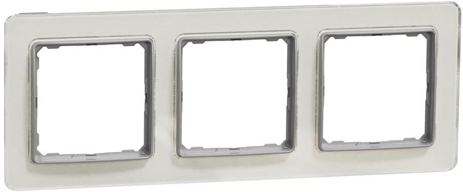 Рамка 3х цвят Бяло стъкло Sedna SE, SCHNEIDER ELECTRIC, SDD360803