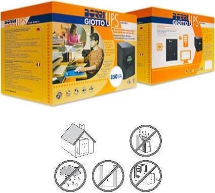 UPS Line-interactive 850VA / 500W GIOTTO BORRI - MUPS0003