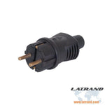 Атра Щепсел монофазен 16A  гумен IP 44 - 1328