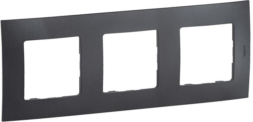 Рамка 3х цвят Тъмно сив Niloe New Legrand, LEGRAND, NP113GR