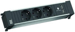 Модул за POWER FRAME 4M с 3х Шуко и USB тип A+C, цвят Черен, Bachmann, BACHMANN, B916.502