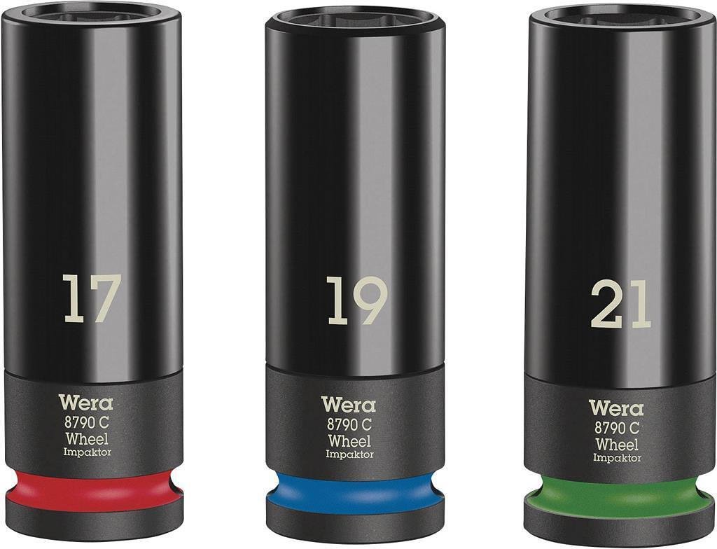 Комплект 3х вложки ½" (17…21), Wheel Impaktor C Set 1 Wera - W004595