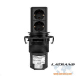 Модул ELEVATOR с 2х Шуко, с кабел 2м, цвят Черен, Bachmann - B928.0024