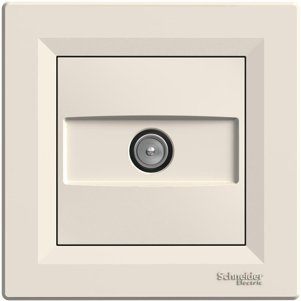 Розетка TV крайна 1dB моноблок цвят Крем Asfora SE, SCHNEIDER ELECTRIC, EPH3200123