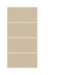 Лицев панел за 4 бутона 30x15 20venti Fenix Beige Luxor EKINEX, EK-T4R-20-FBL