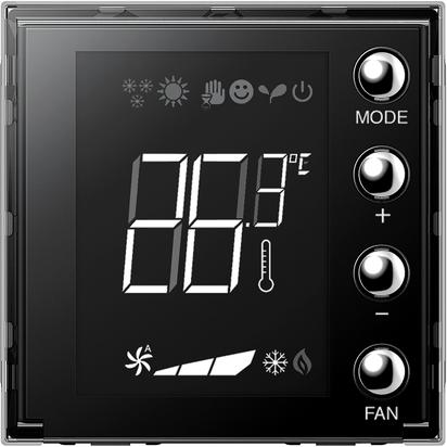 Термостат 27V 1NO/1NC 2 мод. цвят Антрацит Axolute My Home Bticino, BTICINO, H4691