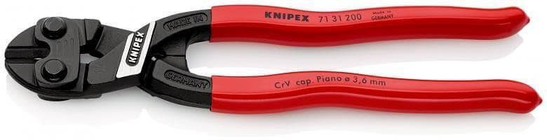 Клещи болторези CoBolt с водещ ръб, червена ръкохватка 200мм, Knipex - K7131200
