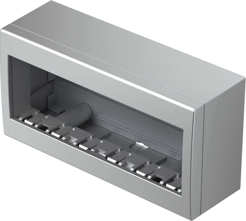 Конзола за открит монтаж IP40 6 мод. цвят Сребро мат Modul TEM, AC61ES