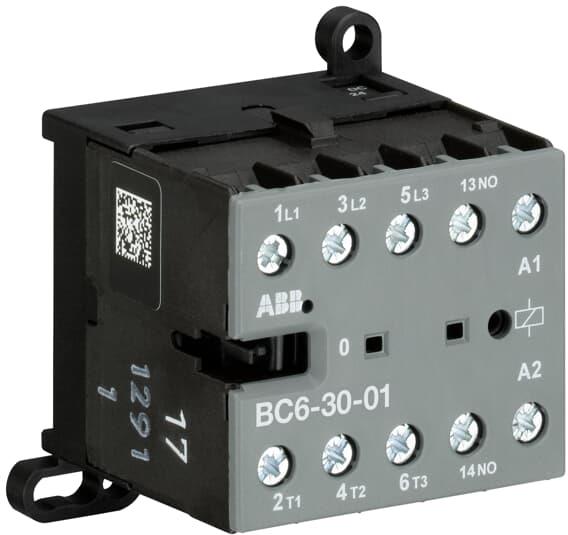 Контактор BC6-30-01 3P 4kW (12A AC-3) 1NC 24Vdc ABB, GJL1213001R0011