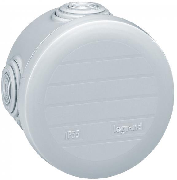 Разклонителна кутия открит монтаж Ø70x45мм IP55 цвят Бял Plexo Legrand, LEGRAND, 92003