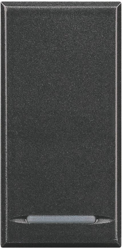 Бутон 1 мод. 10A цвят Антрацит Axolute Bticino /до изчерпване/, BTICINO, HS4055