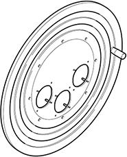 Диск за макара ROLLER 450 с 3х(70х87) отвори Scame, SCAME, SC92092