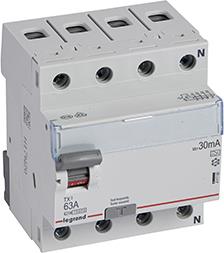 ДТЗ 4P 63A 30mА серия TX3 ID тип A Legrand, LEGRAND НИСКО НАПРЕЖЕНИЕ, 411766