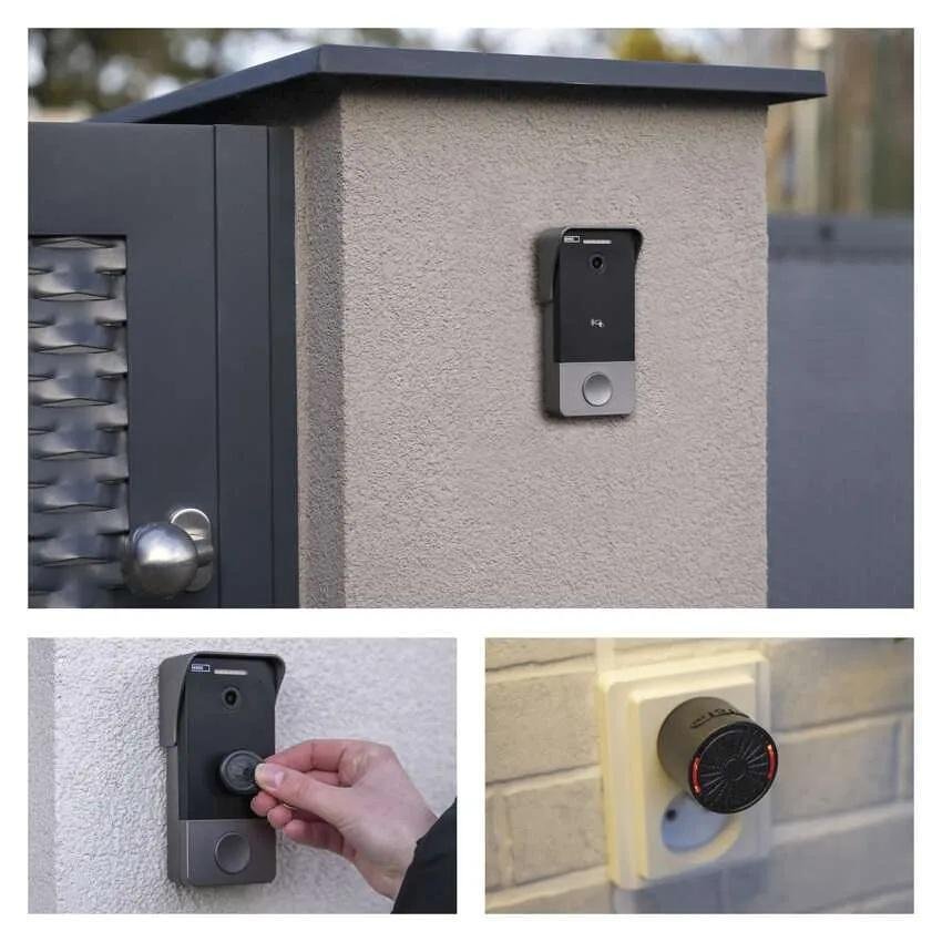 Видео бутон с RFID и звънец 12Vdc IP-20PoE Wi-Fi GoSmart EMOS