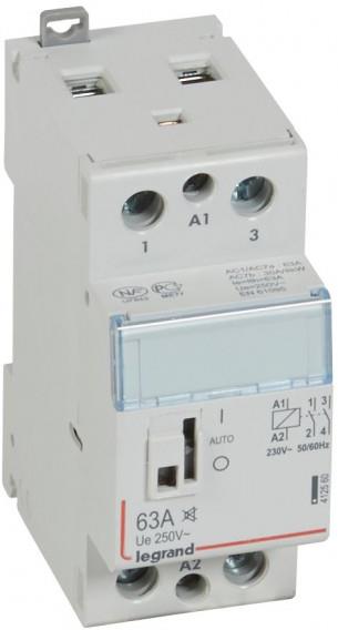 Модулен контактор с ръкохватка CX3, 63A 2NO 220V 2 модула БЕЗШУМЕН Legrand, LEGRAND НИСКО НАПРЕЖЕНИЕ, 412560