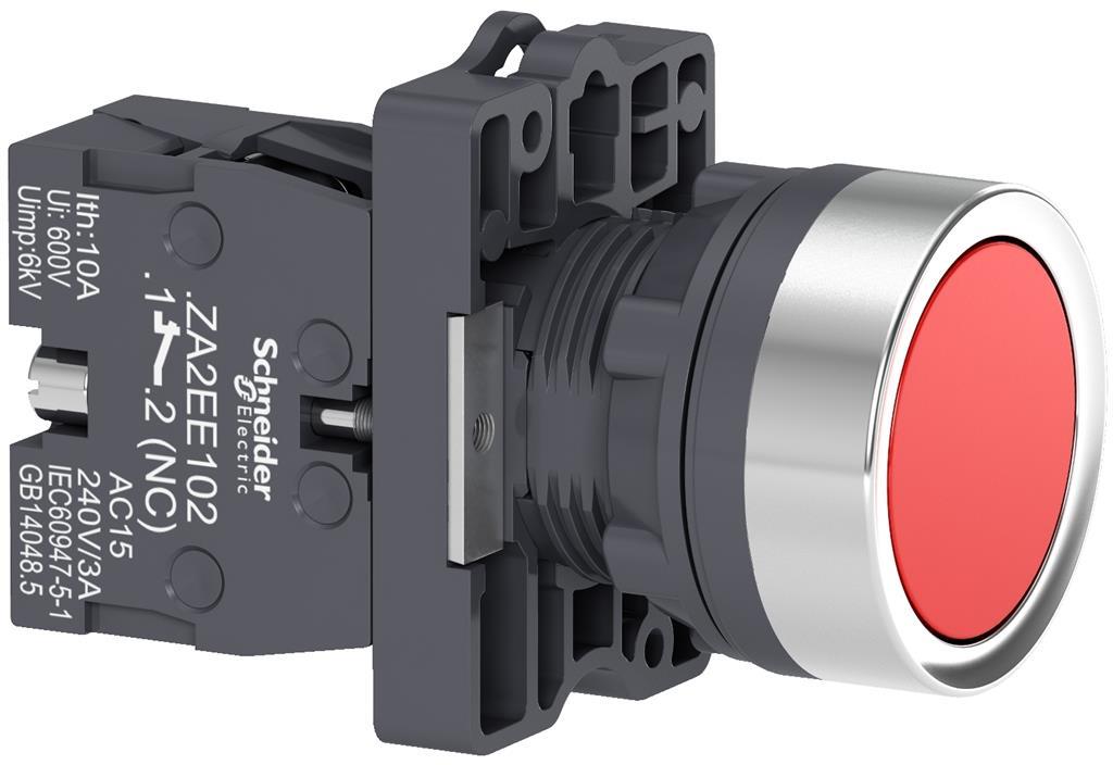 Бутон сглобен червен 1NC Ø22mm XA2 SE