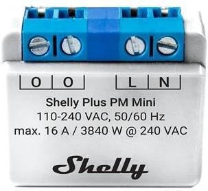 Микромодул Smart монофазен мерител 1х 16A Shelly Plus PM Mini - 265673