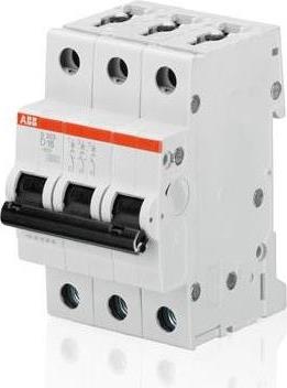 Автоматичен прекъсвач S203 3P 16A крива D 6kA ABB, 2CDS253001R0161