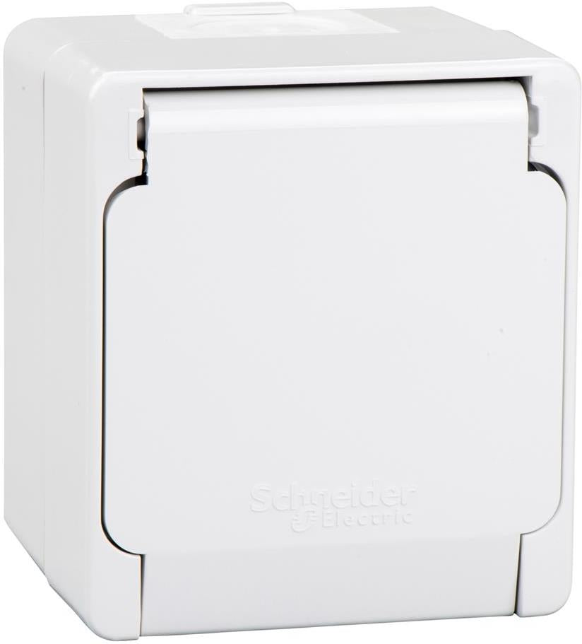 Контакт шуко IP54 цвят Бял Nemliyer SE, SCHNEIDER ELECTRIC, NML3100121