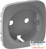 Лицев панел за контакт шуко с детска защита цвят Алуминий Valena Allure Legrand - 755207