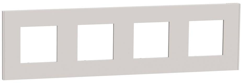 Лицева рамка 4х цвят Сив Unica Déco SE, SCHNEIDER ELECTRIC, NU600824