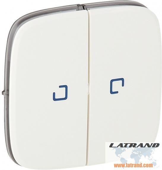 Лицев панел за сериен ключ/бутон с индикация цвят Бял Valena Allure Legrand - 755225