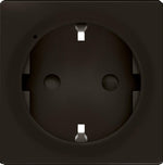 Лицев панел за контакт шуко с детска защита цвят Черен Valena Life Legrand, LEGRAND, 756202