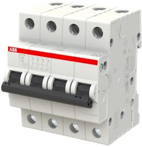 Автоматичен прекъсвач SH204 4P 20A крива C 6kA ABB, 2CDS214001R0204