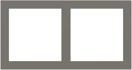 Рамка 2х 60x60 FF/Linea71 Fenix Grey London EKINEX, EK-P2S-FGL