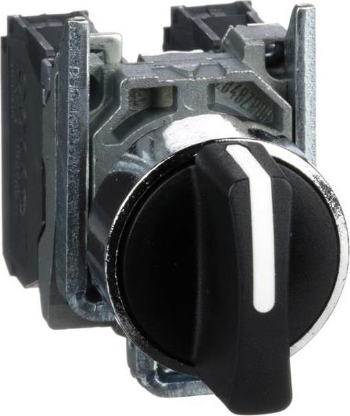 Превключвател черен 1-2-3 2NO Ø22mm XB4 SE, SCHNEIDER ELECTRIC НИСКО НАПРЕЖЕНИЕ, XB4BD33