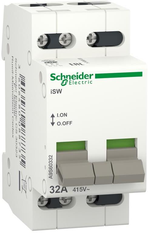 Товаров прекъсвач /шалтер/ Acti 9 iSW 3P 32A 415V 2 мод. SE, SCHNEIDER ELECTRIC НИСКО НАПРЕЖЕНИЕ, A9S60332