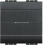 Бутон 2 мод. 10A аксиален цвят Антрацит LL Bticino , BTICINO, L4055M2AN