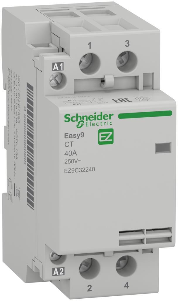 Модулен контактор Easy 9 40A 2NO 220…230Vac 2 мод. SE, SCHNEIDER ELECTRIC НИСКО НАПРЕЖЕНИЕ, EZ9C32240
