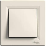 Бутон моноблок цвят Крем Asfora SE, SCHNEIDER ELECTRIC, EPH0700123