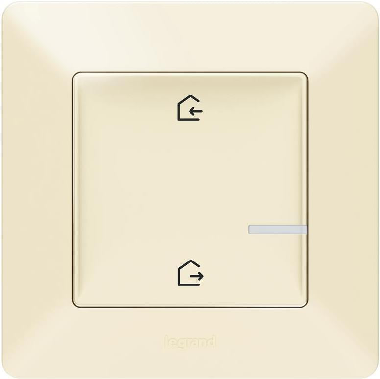 Сценариен ключ БЕЗжичен излизам/прибирам се Smart Valena Life Крем с рамка Legrand с Netatmo, NETATMO с LEGRAND & BTICINO, 752286