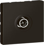 Розетка TV тип коаксиал 1dB 2 мод. цвят Черен Mosaic Legrand, LEGRAND, 79182L