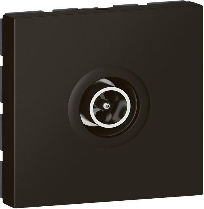 Розетка TV тип коаксиал 1dB 2 мод. цвят Черен Mosaic Legrand, LEGRAND, 79182L