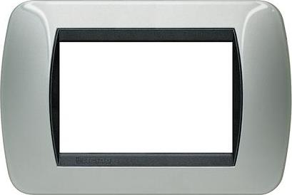 Рамка 3 мод. Light aluminium LL International Bticino , BTICINO, L4803AL