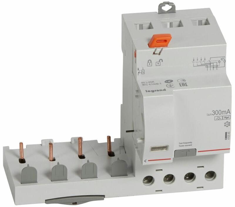 Допълнителен ДТЗ модул 4P 40A 300мА тип F DX3 Legrand, LEGRAND НИСКО НАПРЕЖЕНИЕ, 410545