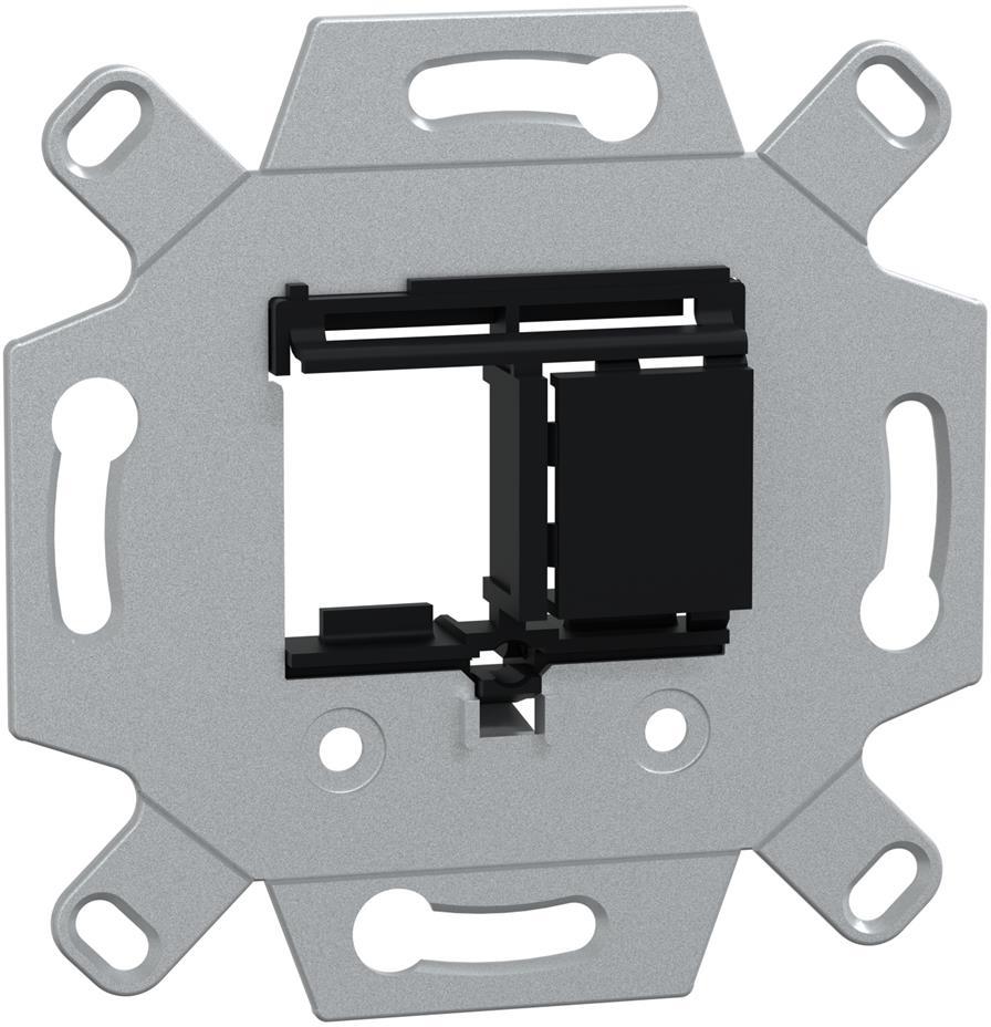 Адаптерна рамка за инсърти 2хHDMI (USBdata) BNC-F механизъм Merten SE, SCHNEIDER ELECTRIC, MEG4580-0001