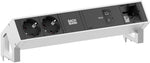 Модул DESK 2 с 2х Шуко и USB тип C Power Delivery 100W и 1х празен модул,, цвят Инокс Bachmann, BACHMANN, BM0023757