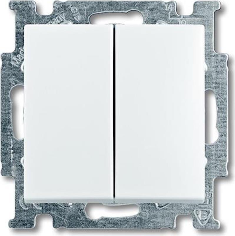 Сериен девиаторен ключ цвят БЯЛ Basic 55 ABB, 2CKA001012A2144